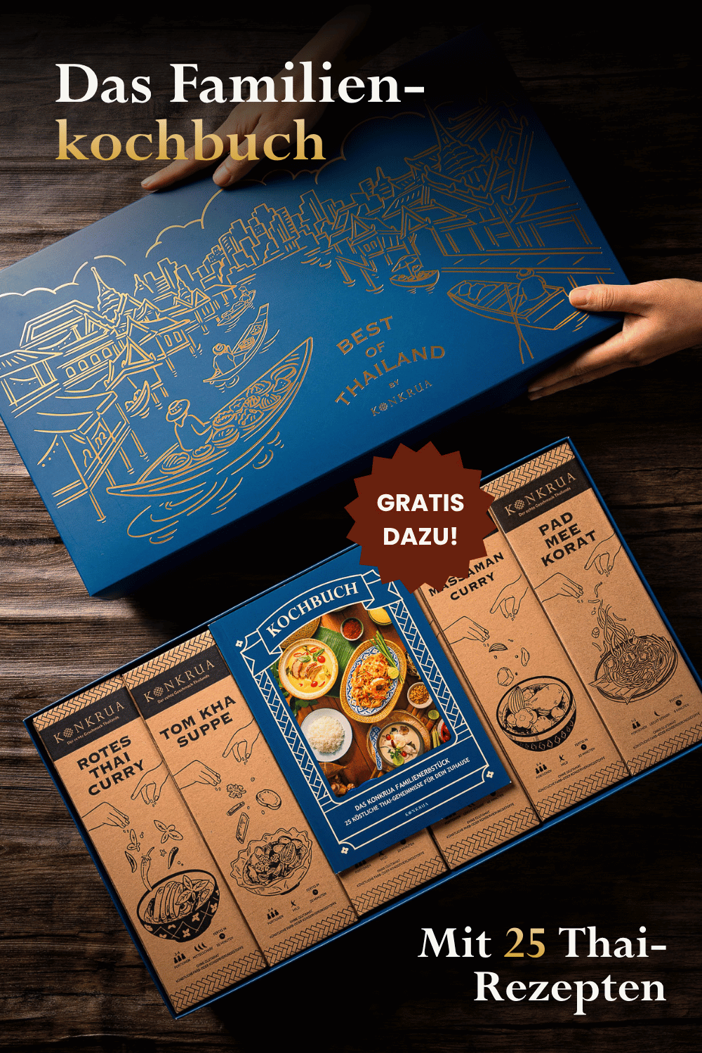 KONKRUA Best of Thailand Box mit 60-seitigem Kochbuch