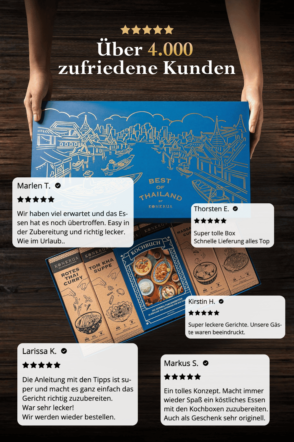 KONKRUA Best of Thailand Box mit 60-seitigem Kochbuch