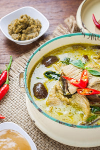 Thumbnail for Rette mich! Grünes Thai Curry Kochbox (für 3-4 Portionen) in der Schilfgrastasche