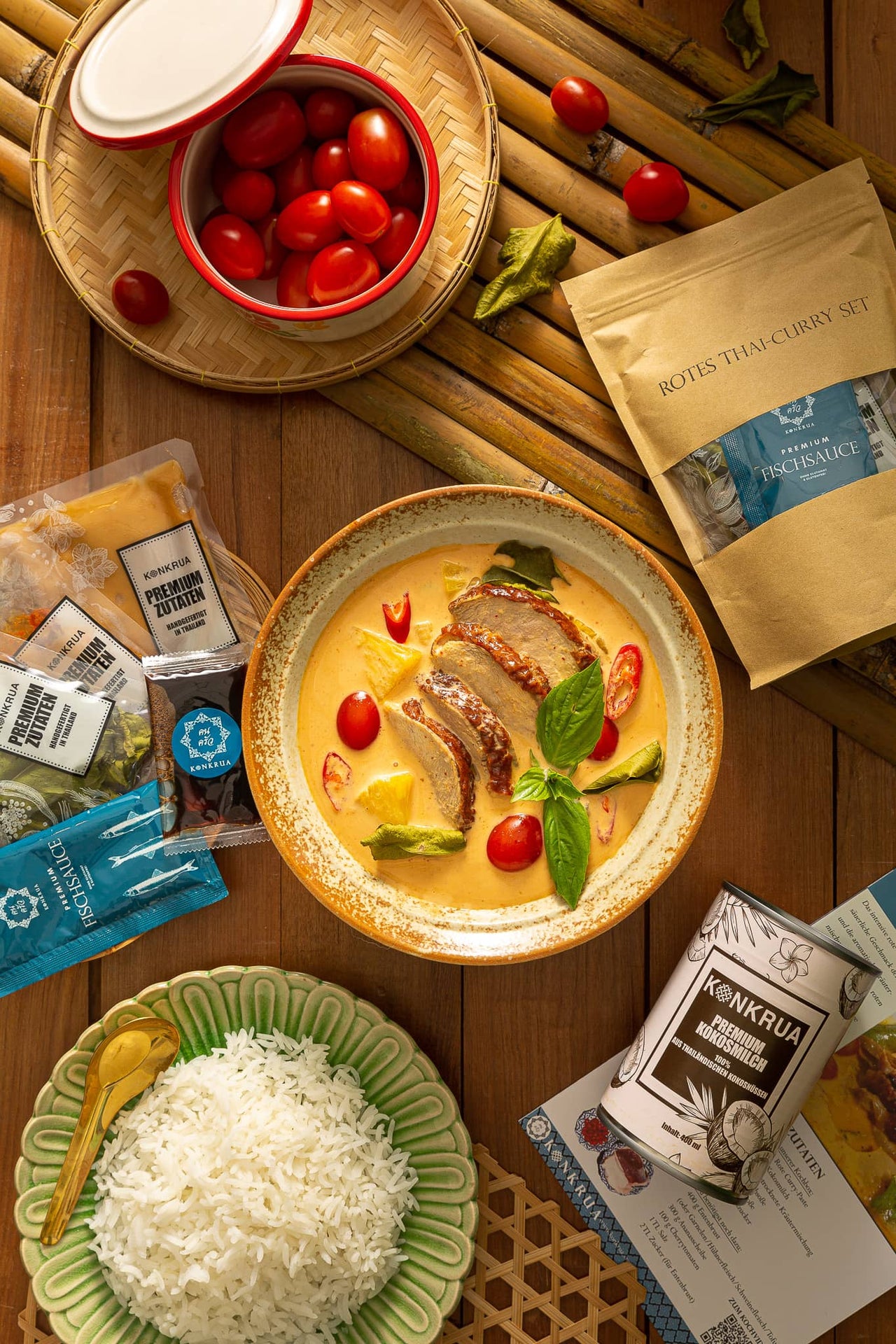 Rotes Thai Curry Kochbox (für 3-4 Portionen)